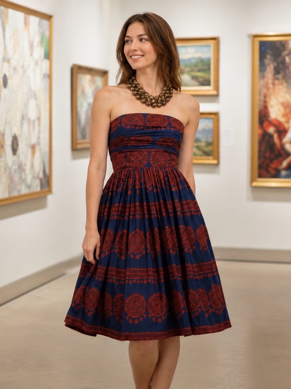 Anthropologie midi Dress XS 0/2 midi Girls‎ From Savoy Strapless Tea Party